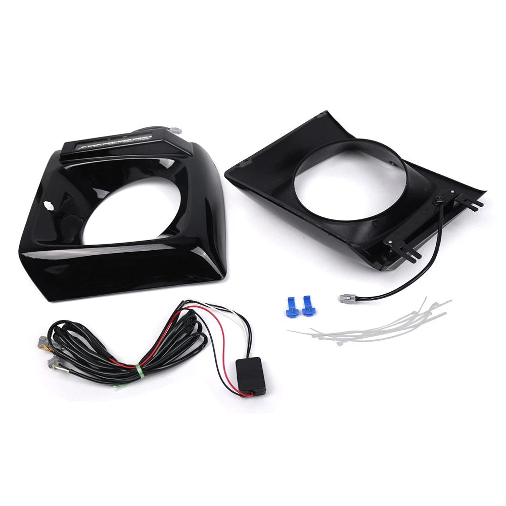 Glossy Black Daytime Running Lights Headlight Bezel For Benz G-Class W463 90-18