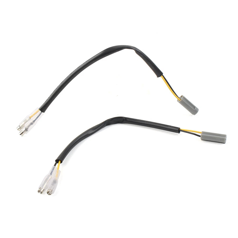 2pcs Turn Signal Marker Wire Adapters Plug Connectors Leads Fit YAMAHA Indicator