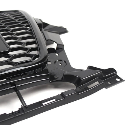 Front Bumper Honeycomb Grille Glossy Black For Audi Q5 2013-2017 2015 US