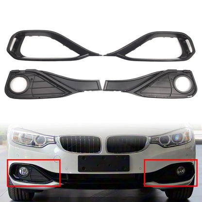 Front Fog Light Cover Bezel Set For BMW 4 Series F32 F33 F36 428i 430i 435i Pair