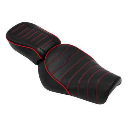Driver Passenger Seat Fit For Harley Sportster Iron 883 XL883N 2016-Up Black Red