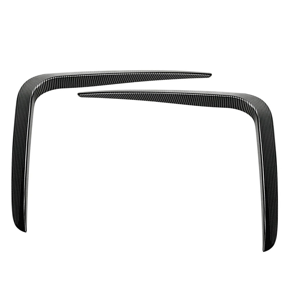Carbon Black Front Bumper Lip Spoiler For BMW 4 Series G22 G23 M Sport 2020-2023