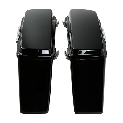 Hard Saddle Bags Bag W/ Chrome Conversion Brackets For HARLEY Heritage Softail