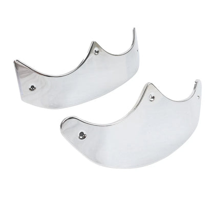 Front Rear Mudguard Tip Edge Trim Chrome For Harley Fat Boy FLSTF 89-06