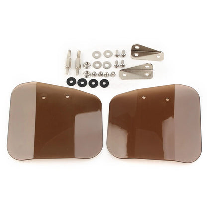 Air Wing Windshield Deflector Mirror Mount For Honda GL1800 F6B Motorcycle Tan