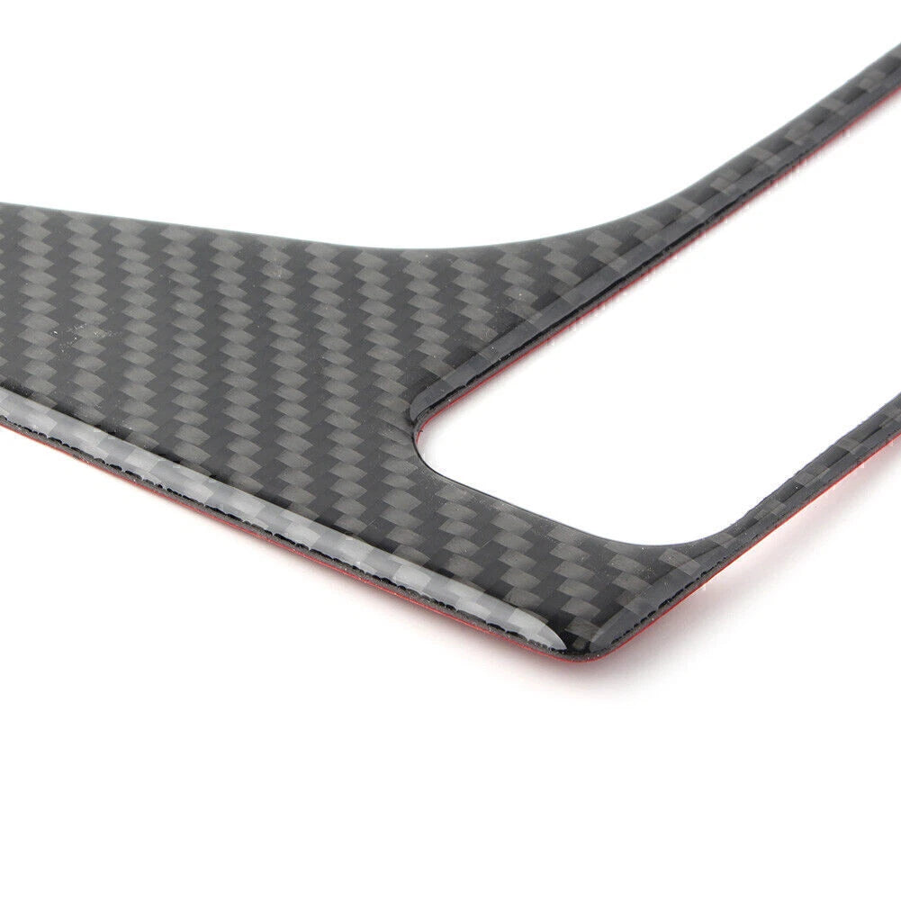 Console Gear Shift Box Trim Cover LHD For Audi A4 B9 A5 S5 2017-20 Carbon Fiber