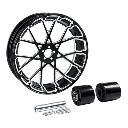 18'' Rear Wheel Rim Hub Disc & Belt Pulley Fit For Harley Electra Glide 1997- 20