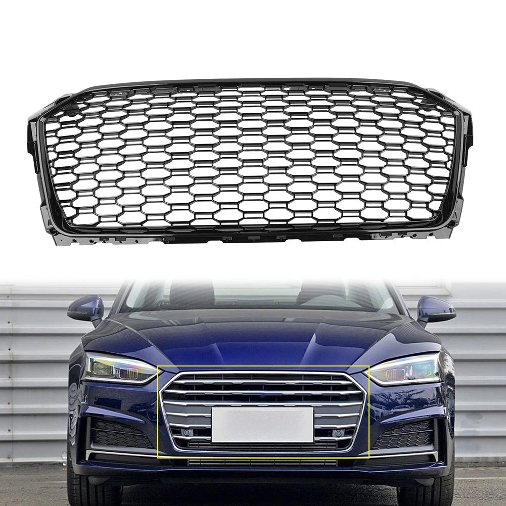 Front Bumper Grille Hood Honeycomb Grill For Audi A5 S5 2017-2019 8W6853651R