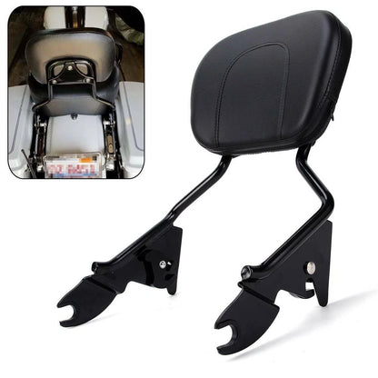 Detachable Rear Sissy Bar Backrest Pad For 09-23 Harley Touring Road King Glide