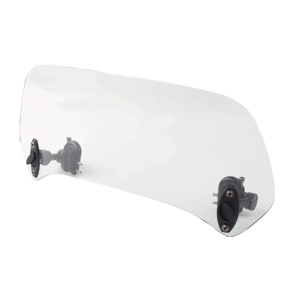Adjustable Windshield Clip On Extension Spoiler Wind Deflector For Motorcycle