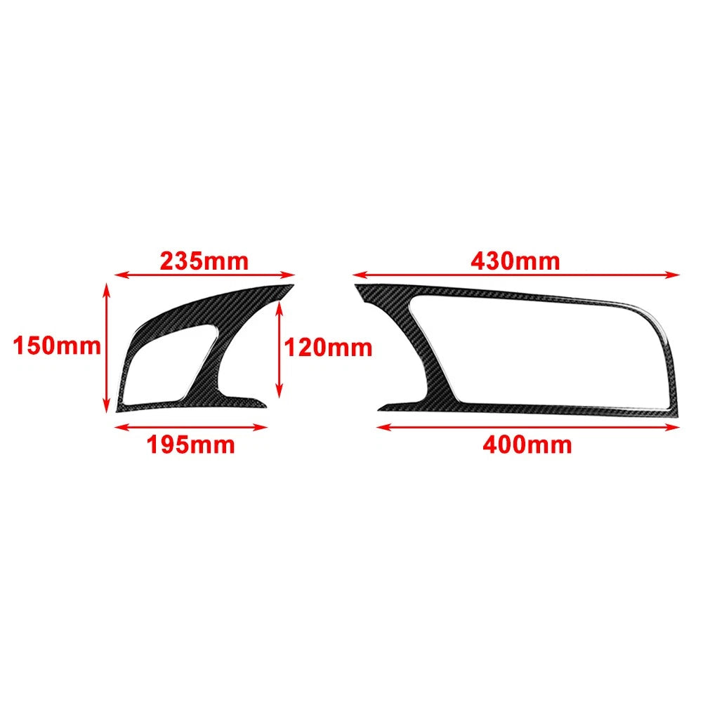 2 Pcs LHD Dashboard Instrument Panel Cover Trim For Audi A5 RS5 S5