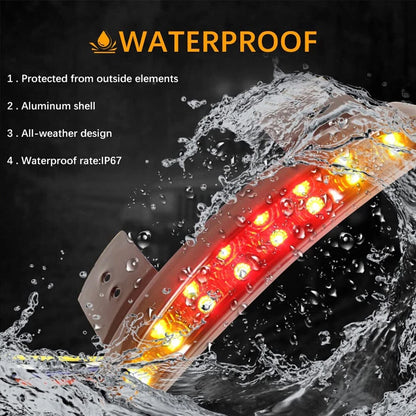LED Fender Brake Tail Light Turn Signals For Harley Sportster 883 1200 Iron Dyna
