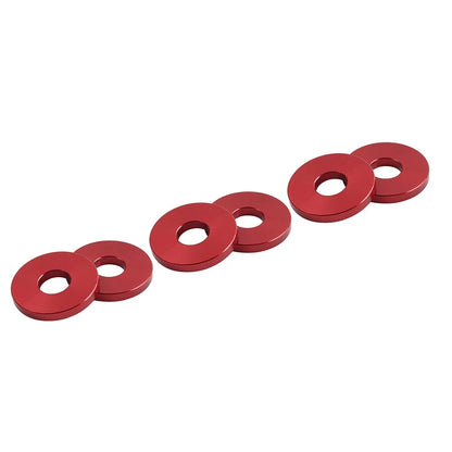 6X Engine Saddlebag Crash Bar Decorative Spacer Ring For Harley Softail Red