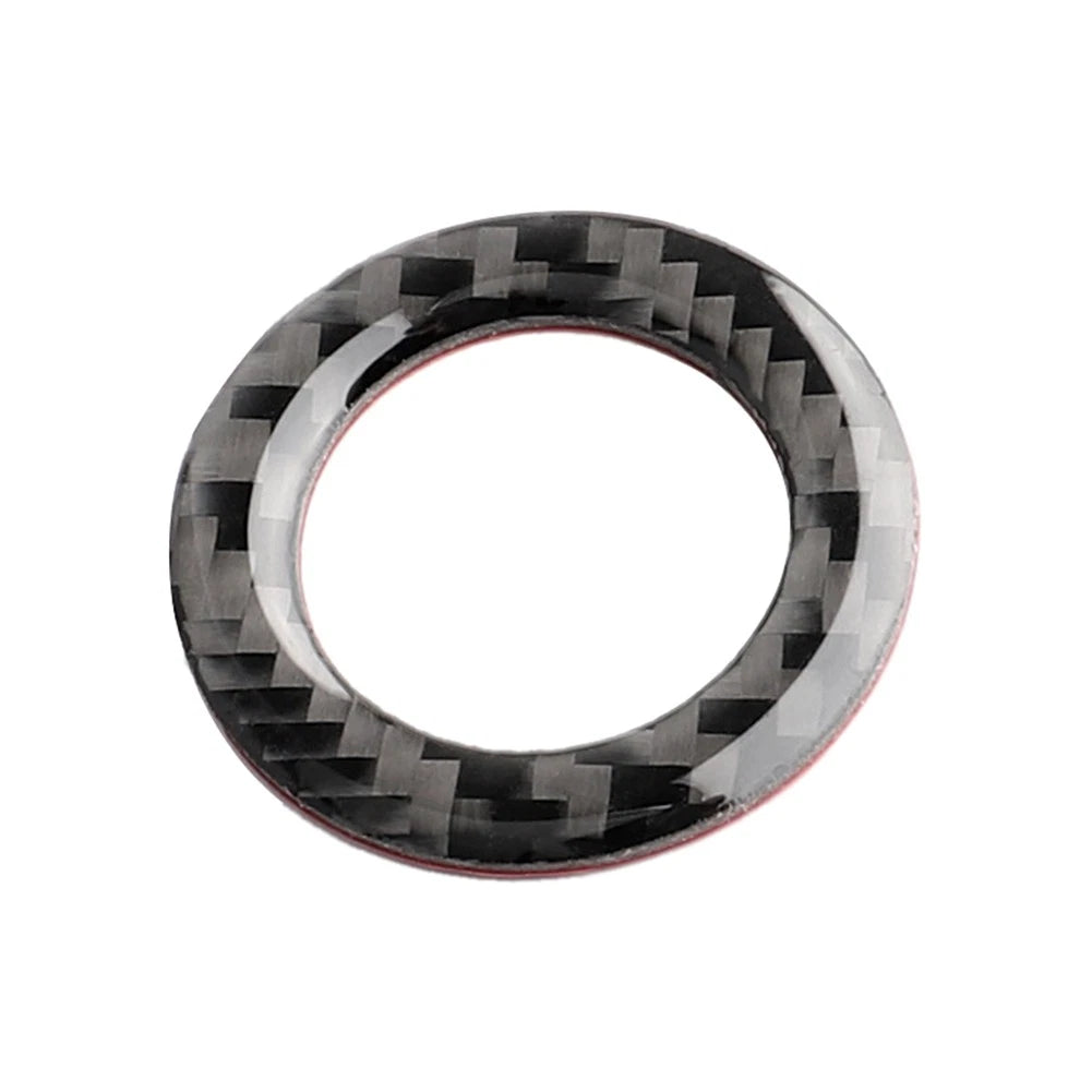 Start Stop Switch Ring Decor Trim Cover for Ford Mustang 2009-2013 Carbon Fiber