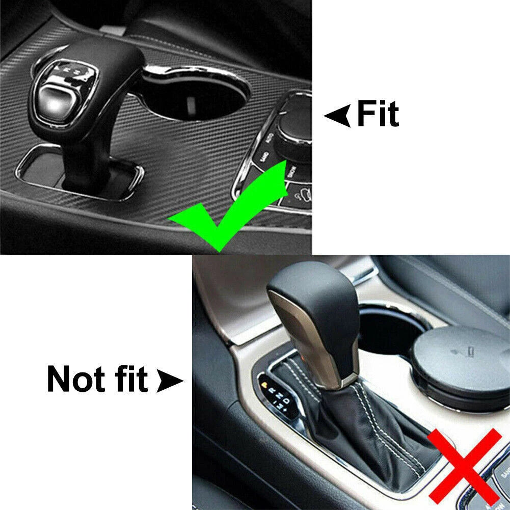 Carbon Fiber Dashboard Gear Shift Panel Cover Trim Fit Jeep Grand Cherokee 14-15