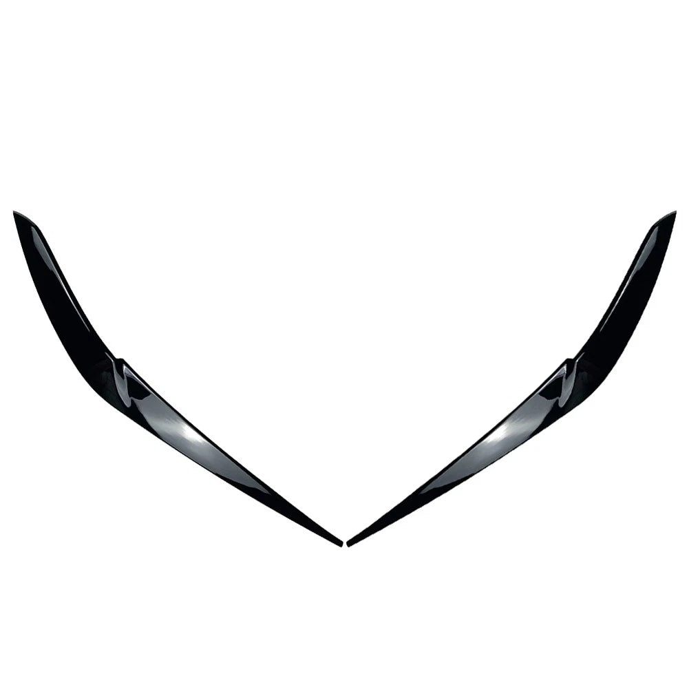 Glossy Black Front Fog Light Eyebrow Cover For BMW X5 2018-22 For BMW X6 2019-22