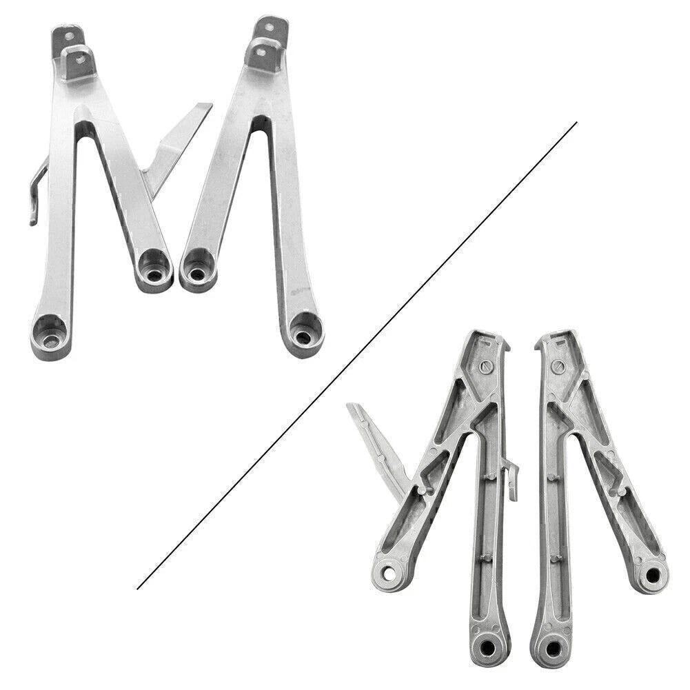 1 Set Passenger Pedals Pegs Rear Footrests Brackets for Honda CBR600RR 2007-2023