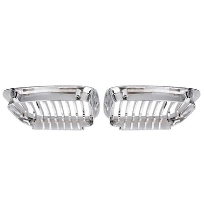 Chrome Front Kidney Grille For BMW E46 4D Sedan 320i 323i 325i 328i 330i 98-2001