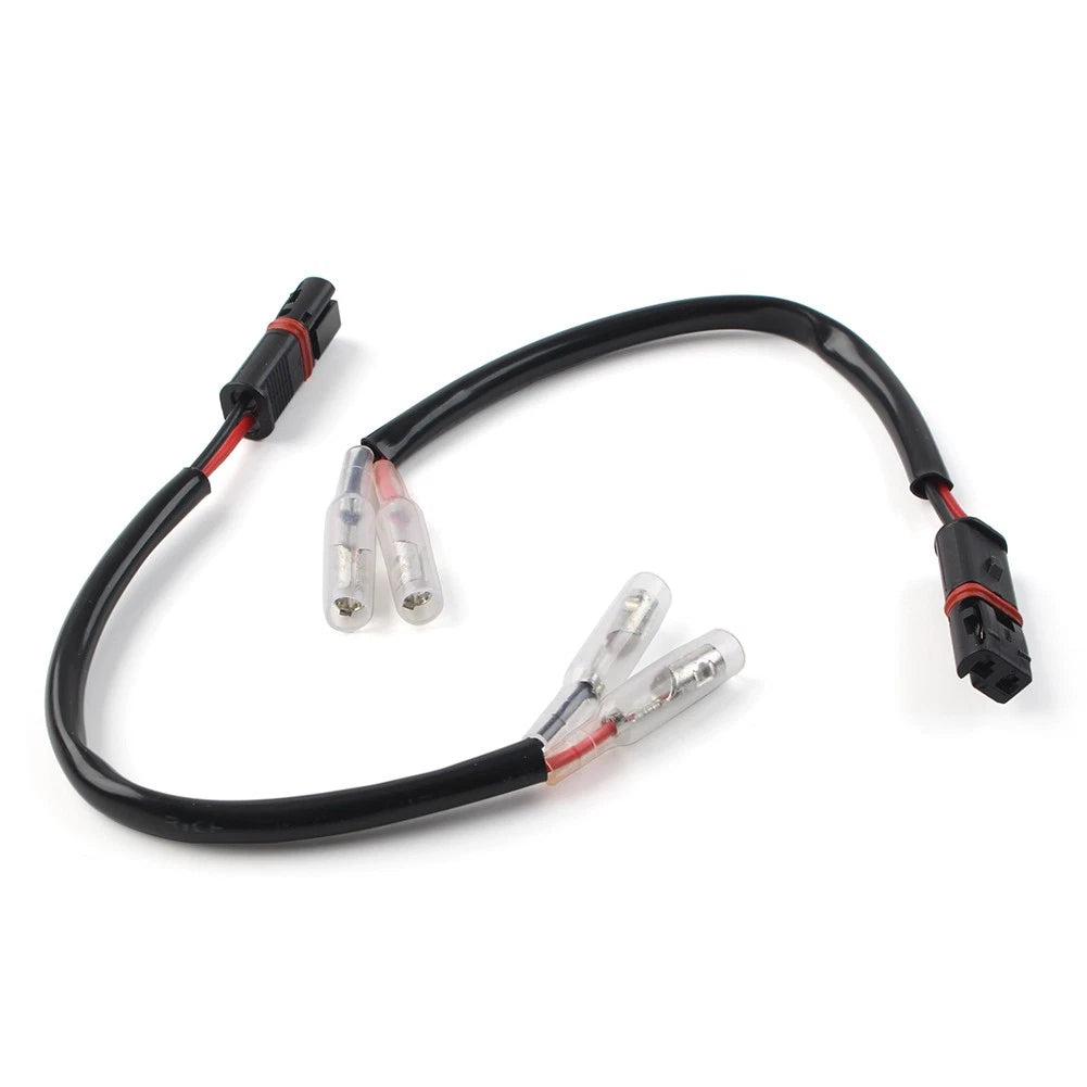 Turn Signal Wire Adapter Plug Connector For BMW S1000RR R850GS R1200GS Pair 12V