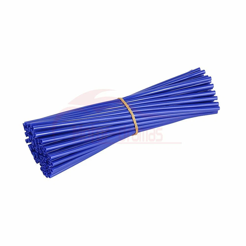 72PC Universal Wheel Spoke Wraps Motorcycle Cover Pipe Skins For Kawasaki Suzuki