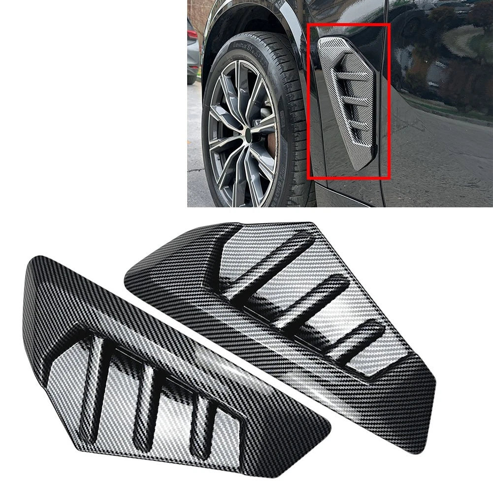 2pcs ABS Side Fender Front Fender Grille Vents For BMW X5 G05 X5M F95 LCI 24-25