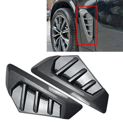 2pcs ABS Side Fender Front Fender Grille Vents For BMW X5 G05 X5M F95 LCI 24-25