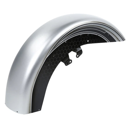 Front Fender For Harley Electra Tri Glide FLHT 14-25 Silver/Black Honeycomb Fade