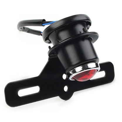 Round Retro Motorcycle Brake Tail Light Lamp Fit Bobber Chopper Cafe Racer