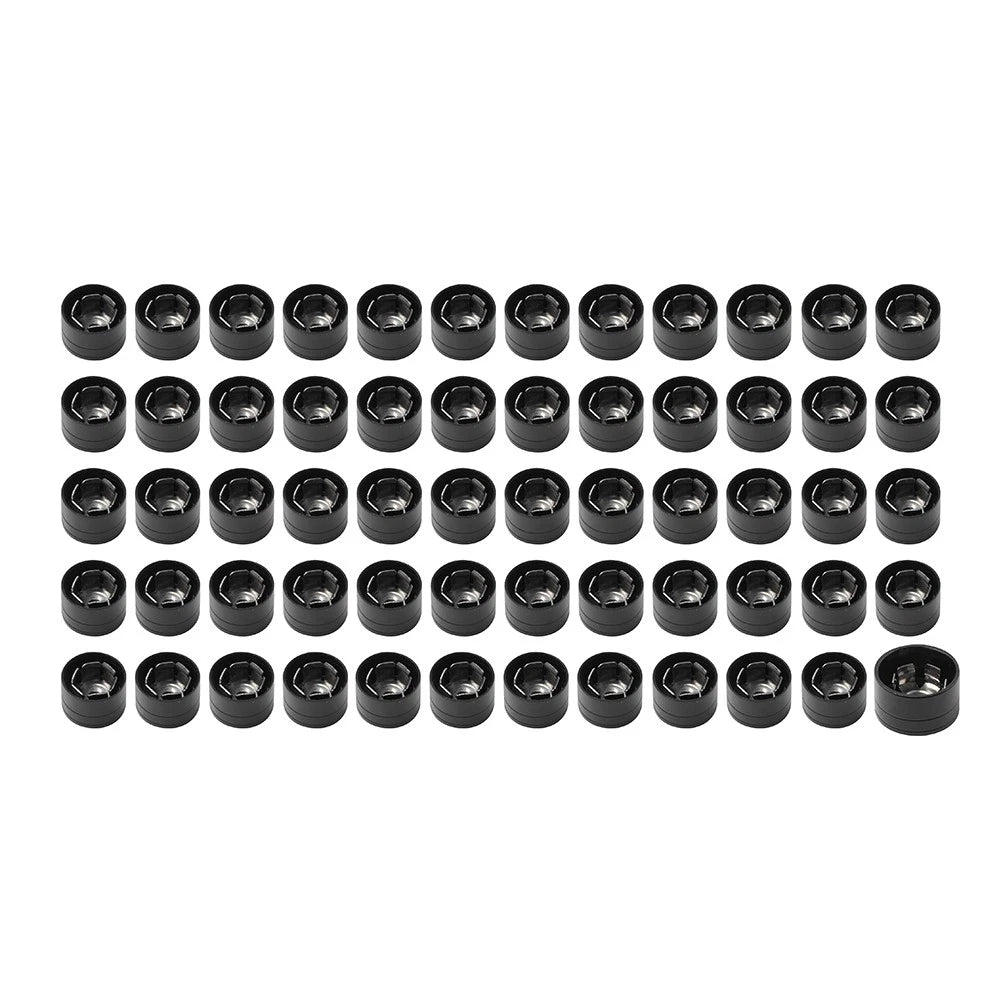 60X Engine Screw Bolt Cover Kit For Harley Dyna Softail Touring Road Glide Black