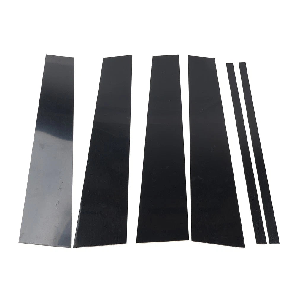 6PCS Pillar Post Door Window Cover Trim Kit Fit Honda Pilot Ridgeline 2009-2015