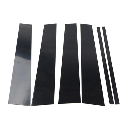 6PCS Pillar Post Door Window Cover Trim Kit Fit Honda Pilot Ridgeline 2009-2015