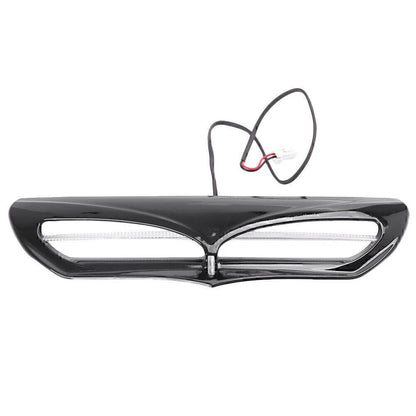 1x Black Batwing Fairing Bent Trim Accent w/ LED Lights Cover Fit Harley Touring
