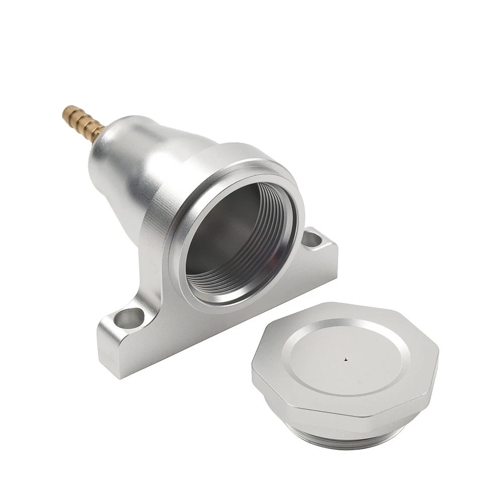 Silver Upgraded Billet Hydraulic Clutch Reservoir w/O-Ring Application Universal