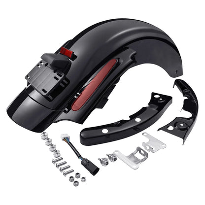 Hard Saddle Bags & Rear Fender System Fit For Harley Street Road Glide 09-13 12