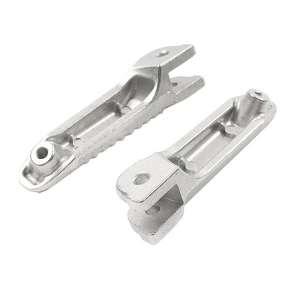 Pair Silver Front Driver Foot Pegs Footrest Pedals For BMW R nineT 2020-2024