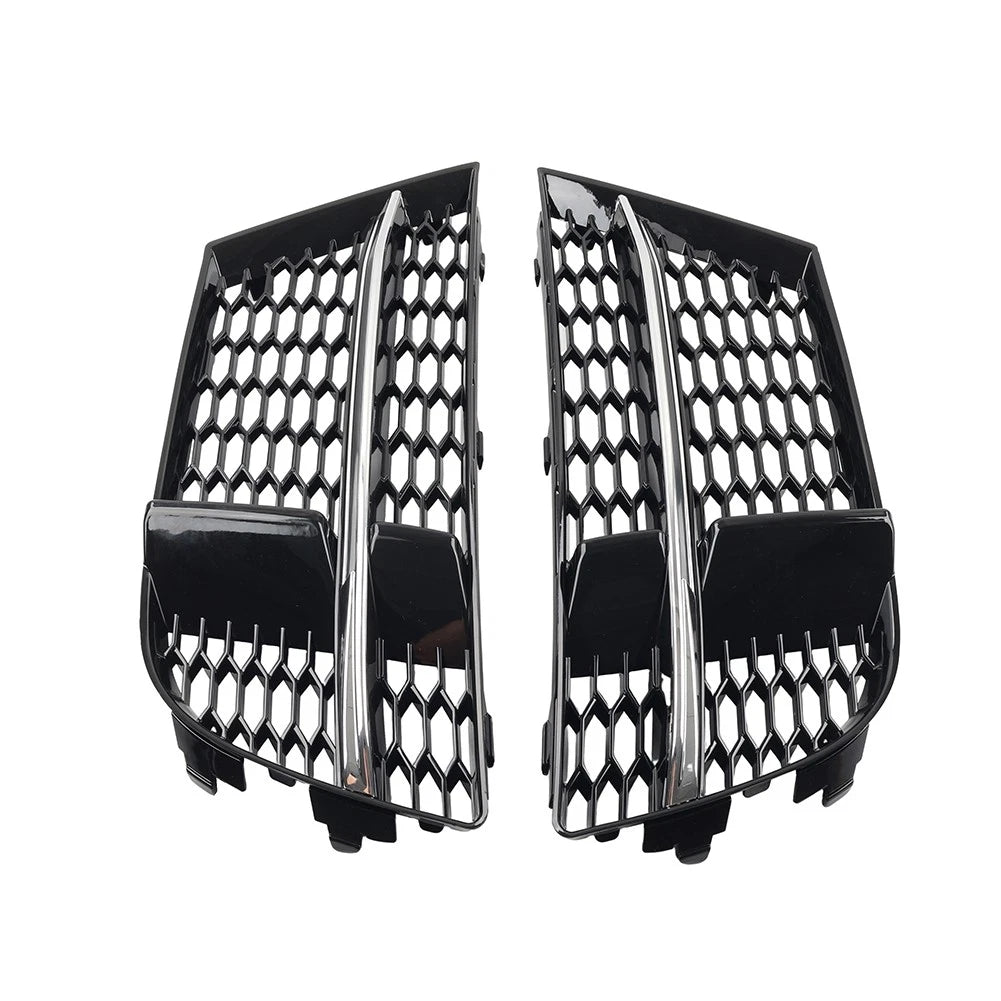 Front Bumper Fog Light Cover Honeycomb Grille For Audi A3 2016-2020