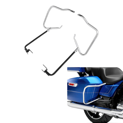 Saddlebag Bracket Guard Crash Bar For Harley Touring CVO Street Road Glide 23-Up