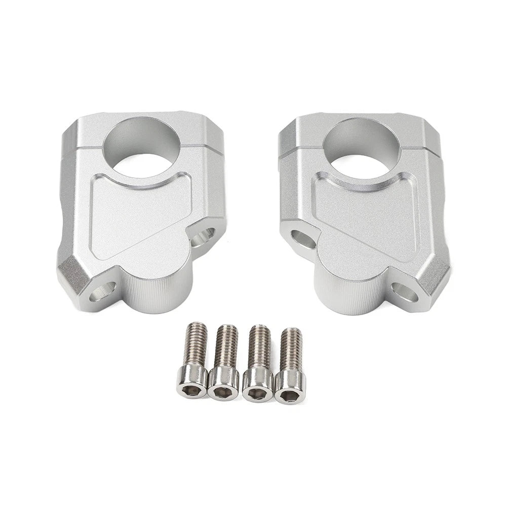 Motorcycle 28mm 1 1/8 Handlebar Mount Clamp Riser For Honda Suzuki Kawasaki US