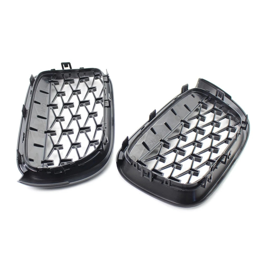Meteor Front Kidney Grille Grill For BMW X3 F25 /X4 F26 2014-2017 Black