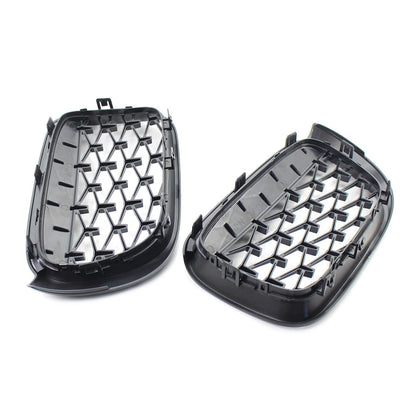 Meteor Front Kidney Grille Grill For BMW X3 F25 /X4 F26 2014-2017 Black