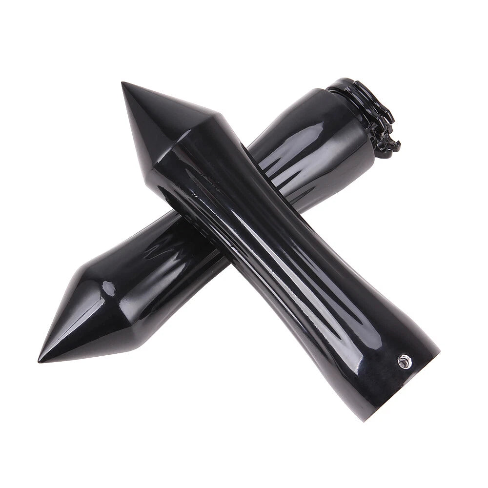 1" Motorcycle Spike Handlebar Hand Grips With Throttle For Harley Honda Kawasaki