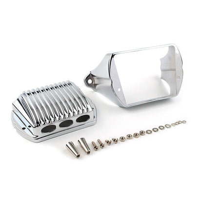 Chrome Front Voltage Regulator Cover Trim Accent Fit for Harley Bagger 1997-2011