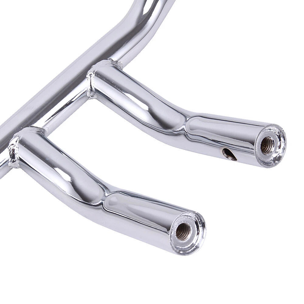 Chrome 8" Rise Drag Fat T-Bar 1-1/4" Handlebar For Harley Dyna Wide Glide Custom