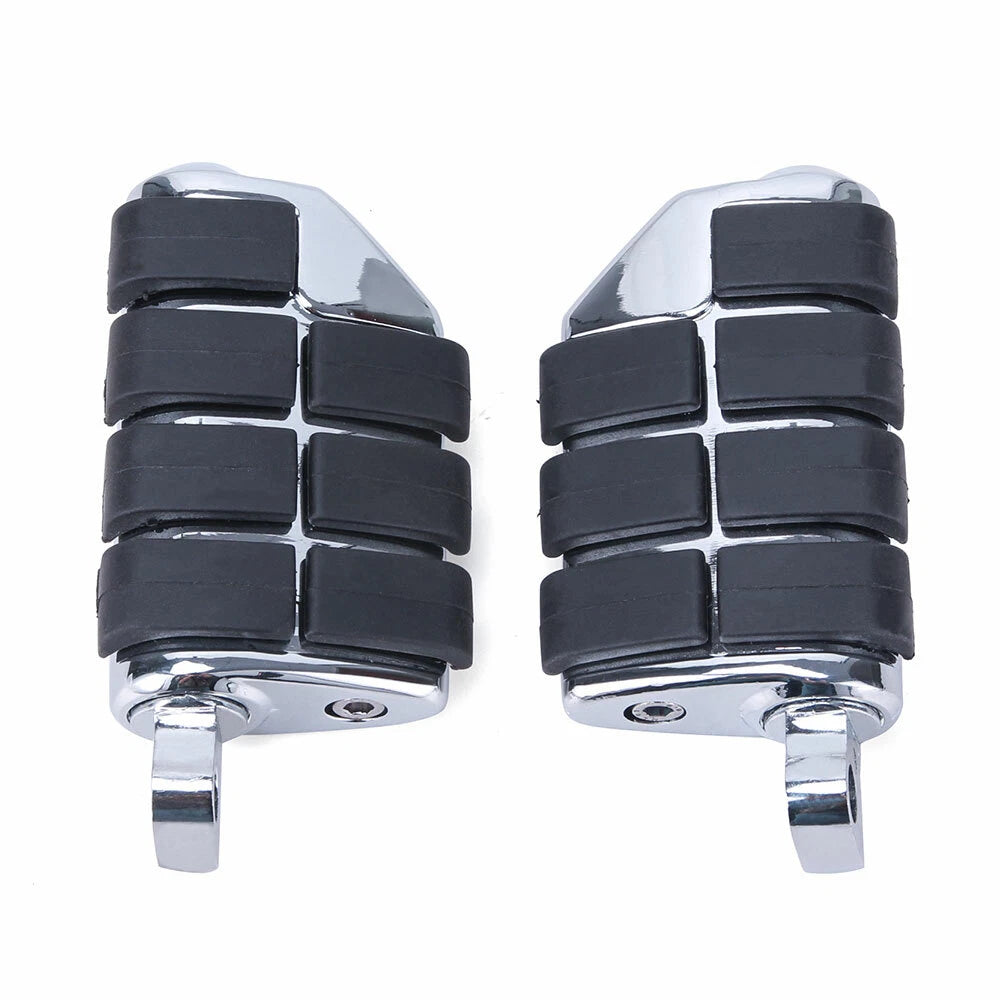 Motorcycle Foot Rest Pegs Dually Iso Pegs For Harley Male Mount Touring Chrome