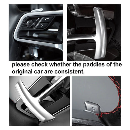 2 Pcs Steering Wheel Shift Paddle Shifter Extension For Porsche Panamera Macan