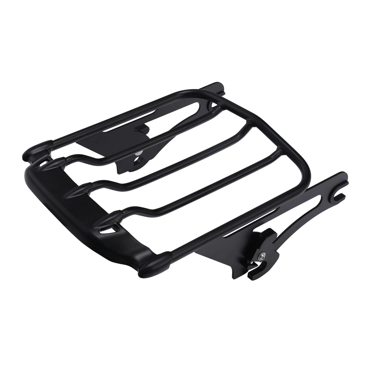 Black 2-Up Luggage Rack Fit For Harley Touring Electra Street Road Glide 2009-25