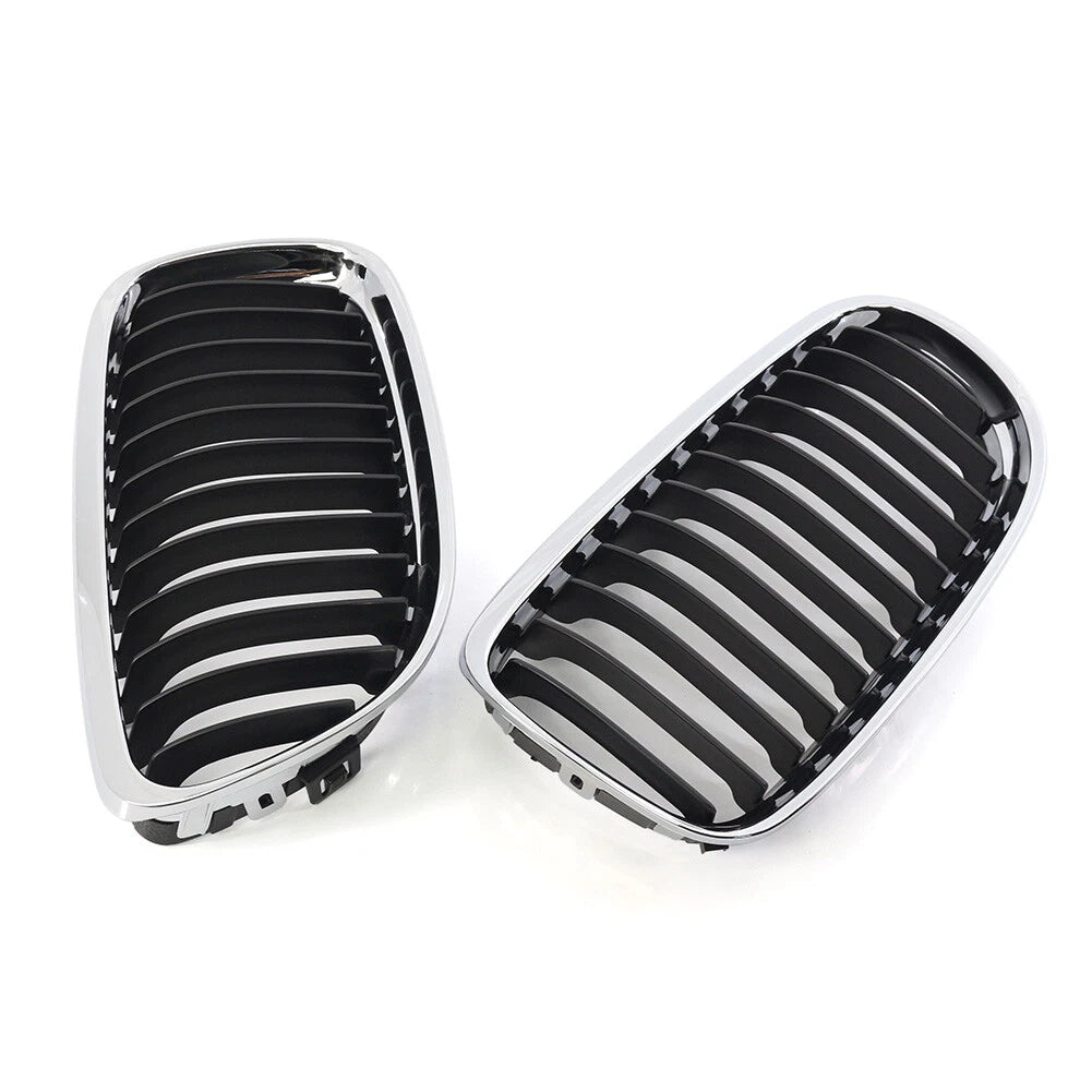 Fit BMW E90 E91 LCI 328i 335i  2009-2011 Front Kidney Grill Grille Chrome Black