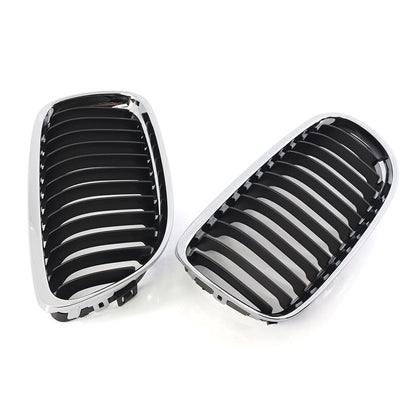 Fit BMW E90 E91 LCI 328i 335i  2009-2011 Front Kidney Grill Grille Chrome Black