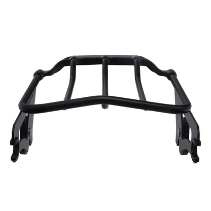 Black 2-Up Luggage Rack Fit For Harley Touring Electra Street Road Glide 2009-25