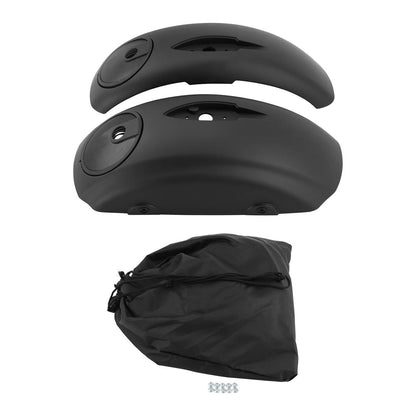 Matte Hard Saddlebag Lids 6.5'' Speaker Cutout Fit For Indian 16-23 Springfield